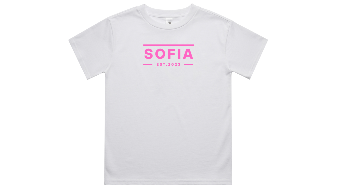 Name Est. Girl T-shirt