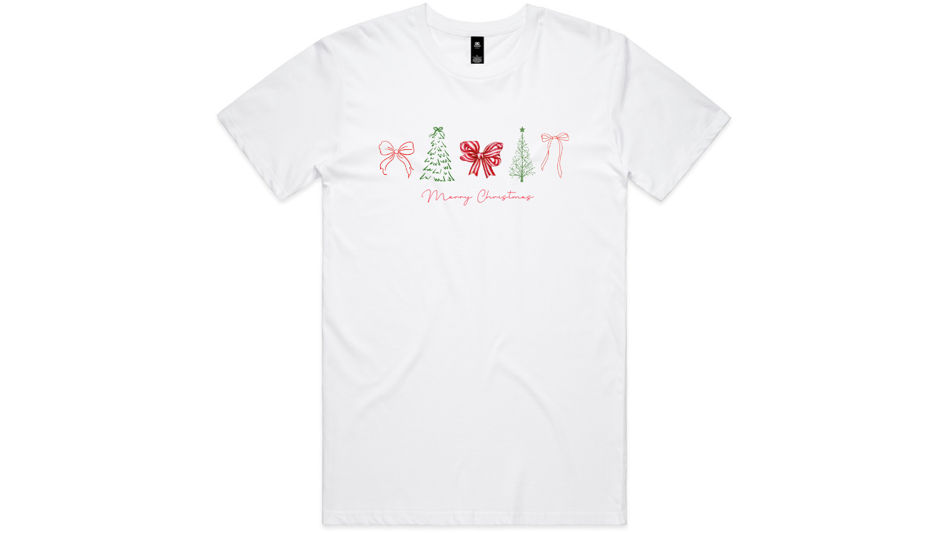 Bow/Tree Christmas T-shirt