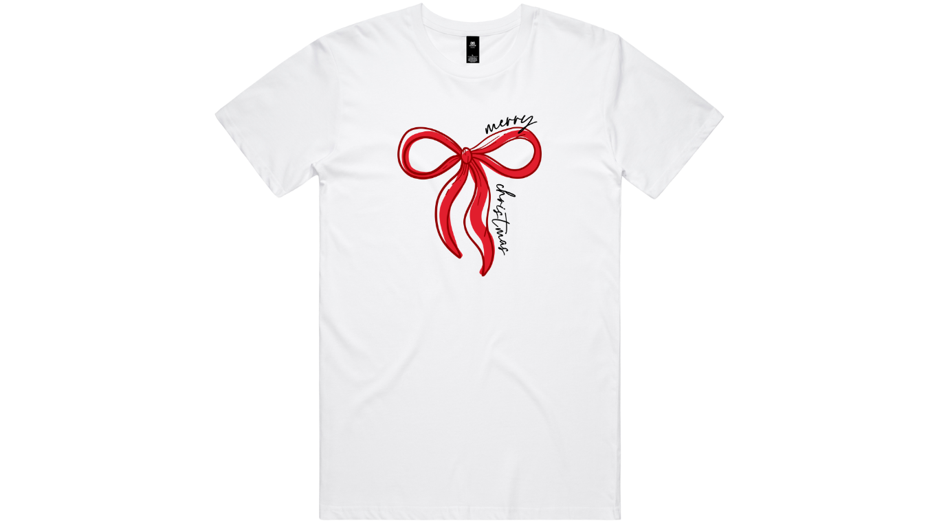 Red Bow Christmas T-shirt