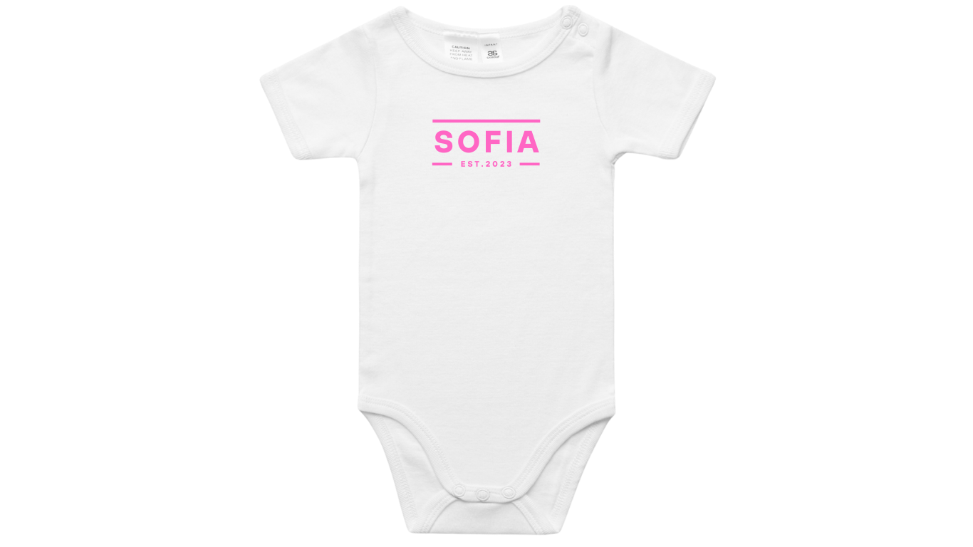 Name Est. Girl Bodysuit