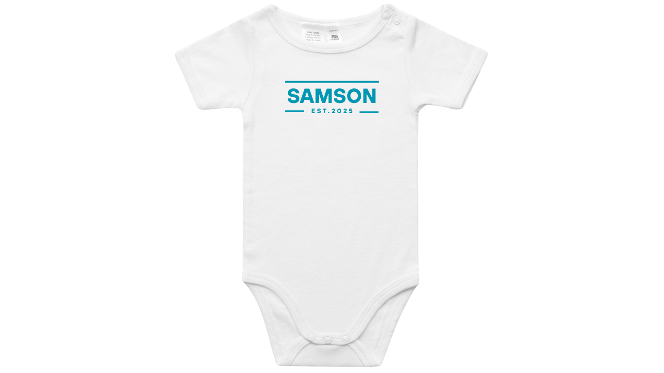 Name Est. Boy Bodysuit