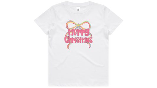 Bow Christmas Kids T-shirt