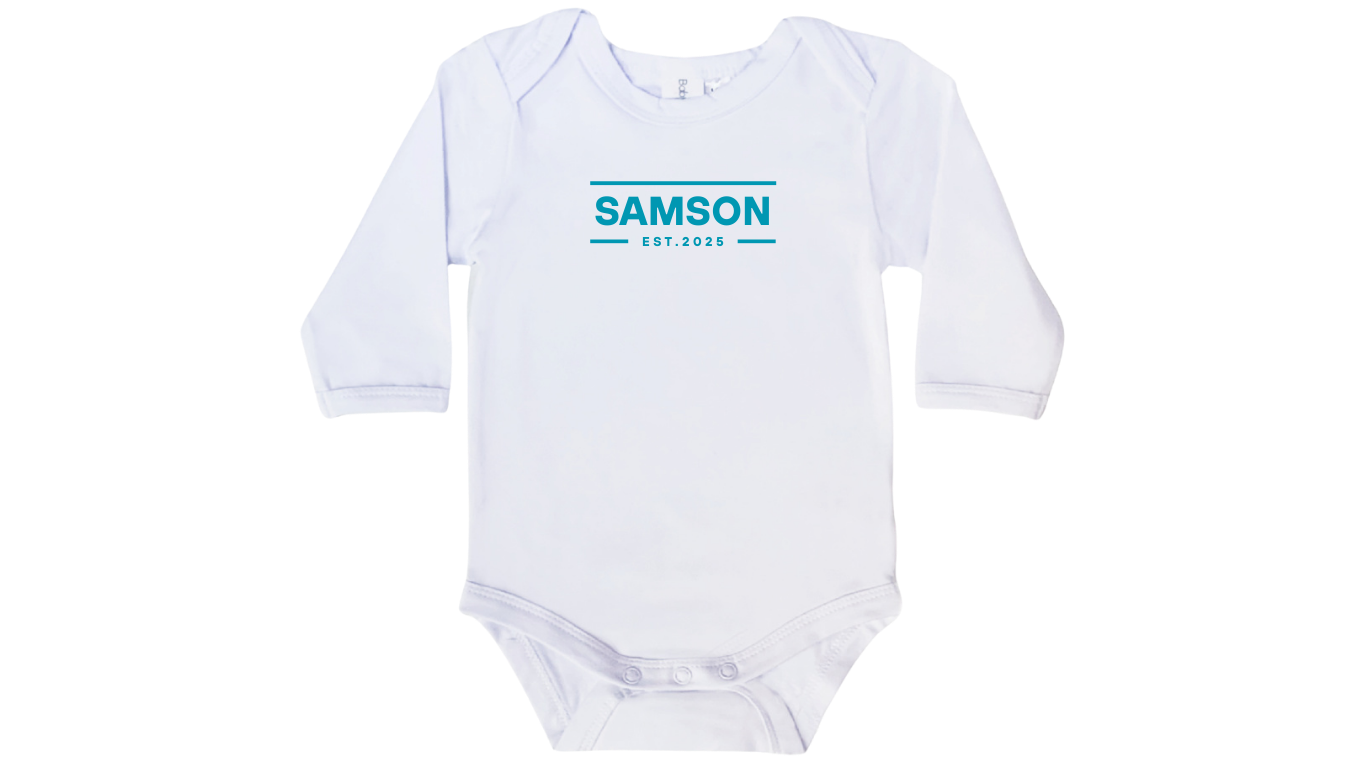 Name Est. Boy Bodysuit