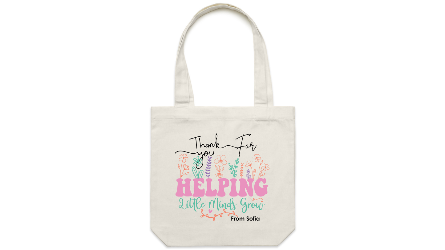 Helping Little Minds Grow Tote Bag
