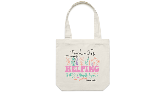 Helping Little Minds Grow Tote Bag