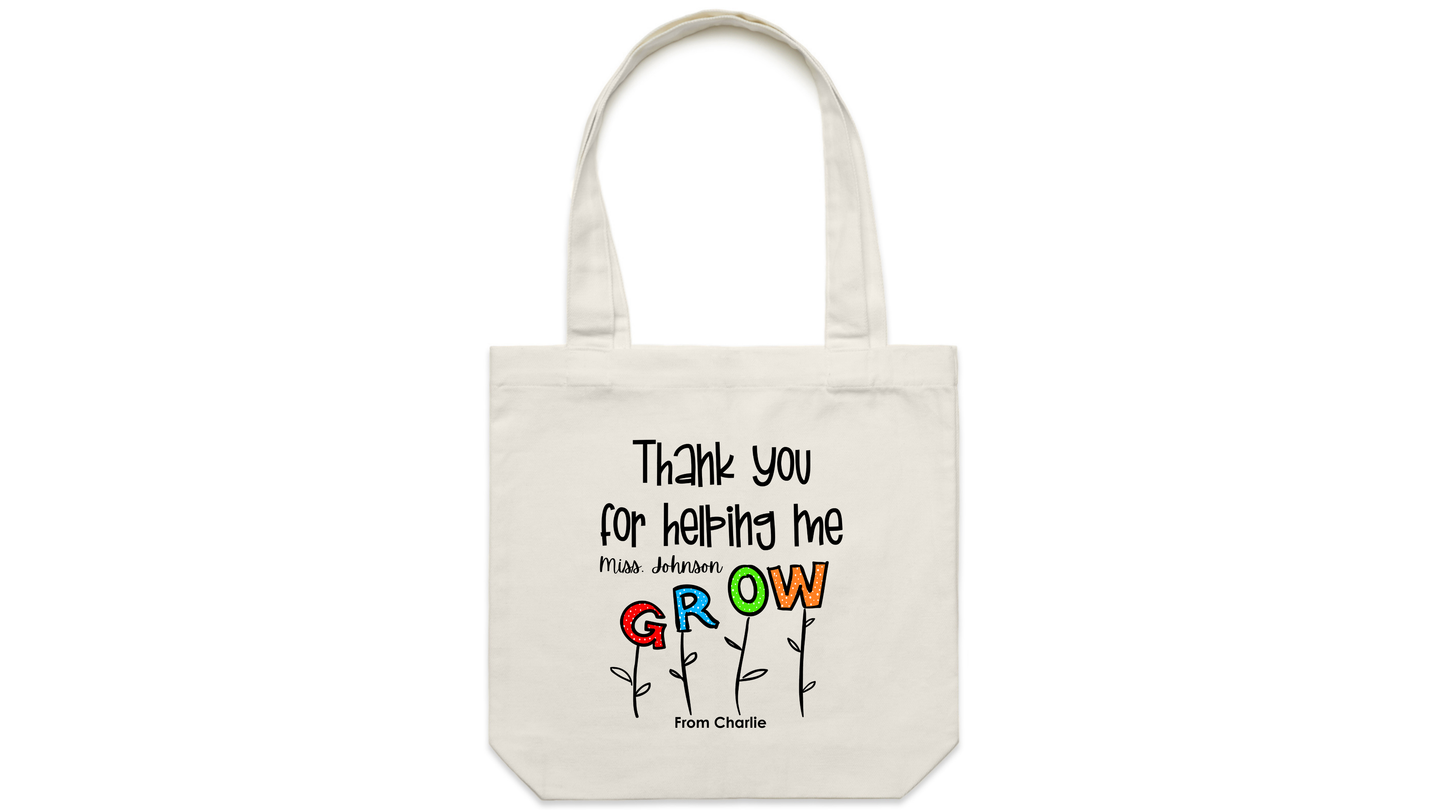 Helping Me Grow Tote Bag