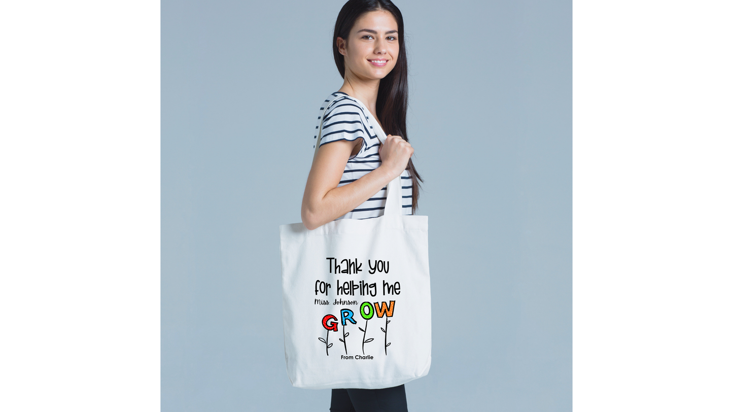Helping Me Grow Tote Bag